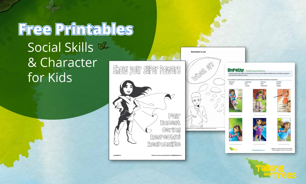 Free printable coloring pages for kids on social skills and character