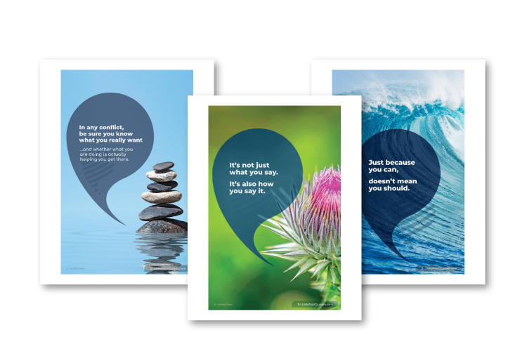 Posters for teen wellness and character values
