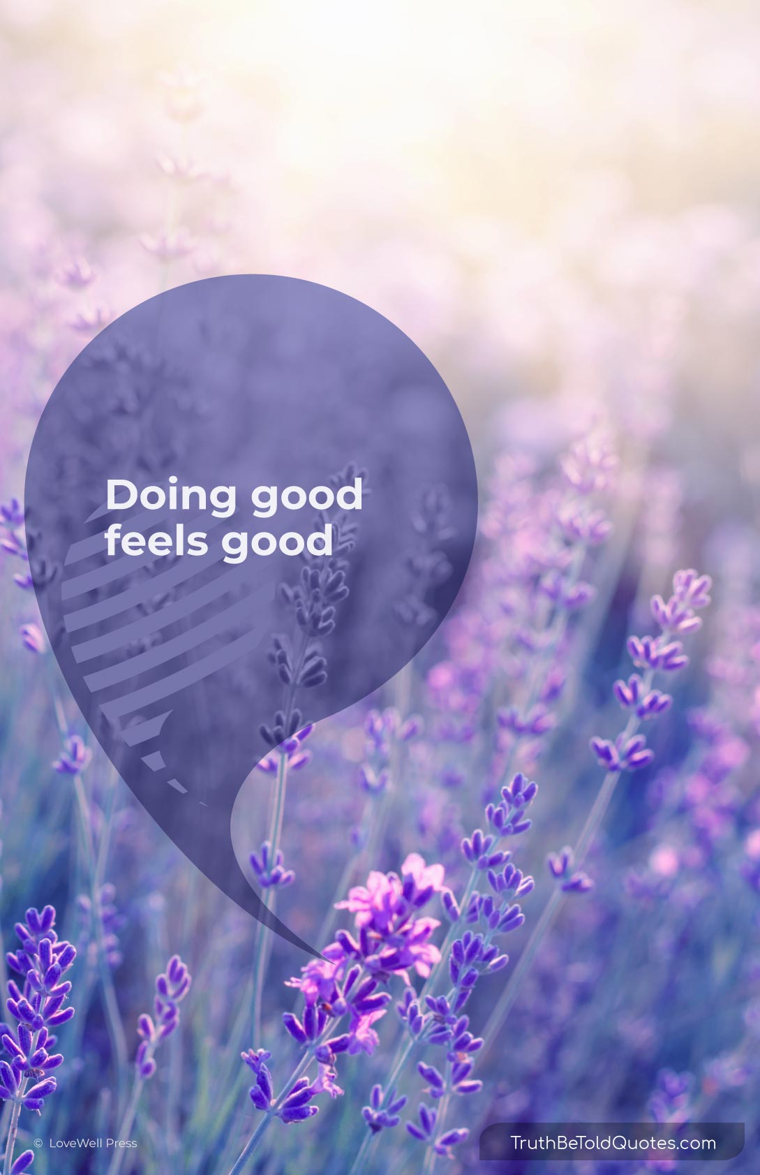 Quote for teens on happiness and conscience -'Doing good feels good'