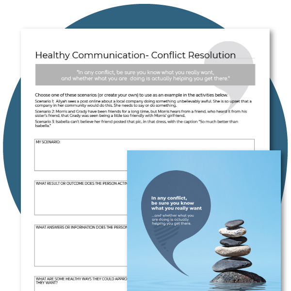 High school social emotional learning- Conflict Resolution Worksheet