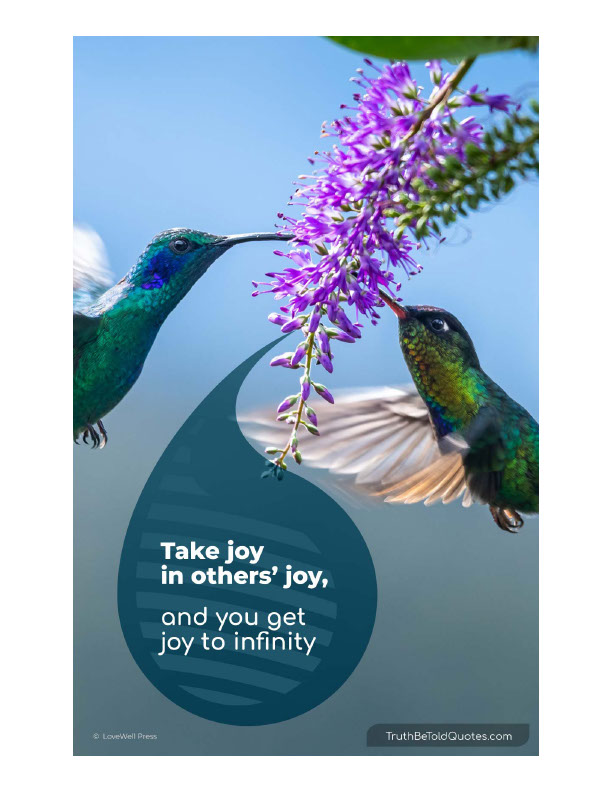 Free poster with quote about finding joy and happiness for high school social emotional learning